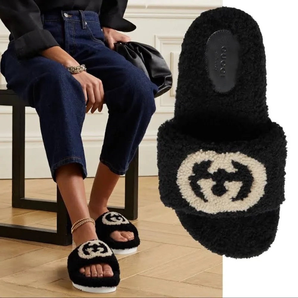 Gucci platform slides